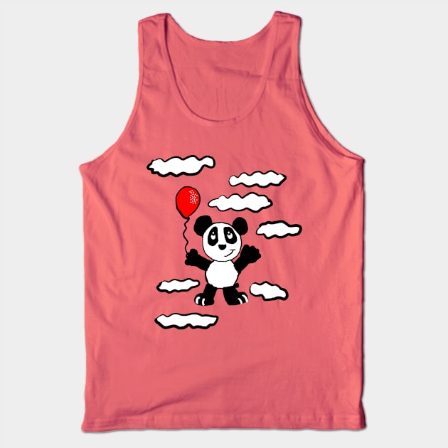 Floating Panda Tank Top by Eric03091978